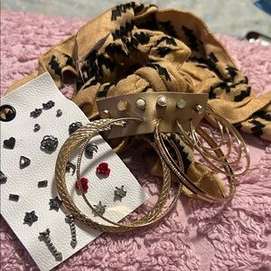 18pairs Earring Set with one hair accessory